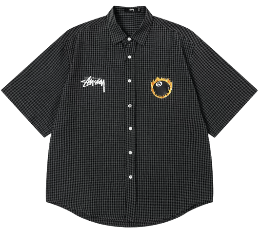 Stüssy 8-Ball Gingham Short-Sleeve Shirt