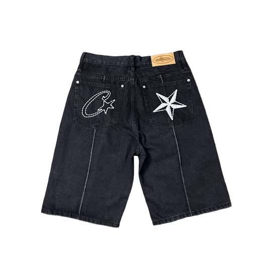 Corteiz C-Star Denim Shorts