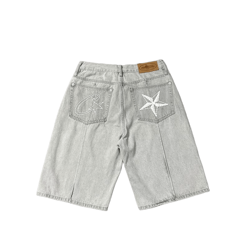 Corteiz C-Star Denim Shorts