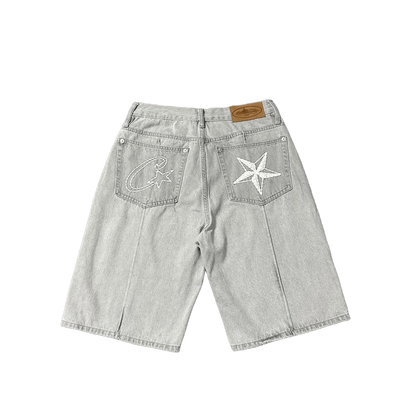 Corteiz C-Star Denim Shorts