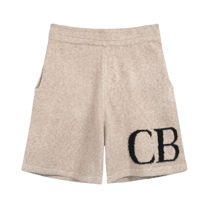Cole Buxton Intarsia Knit Shorts