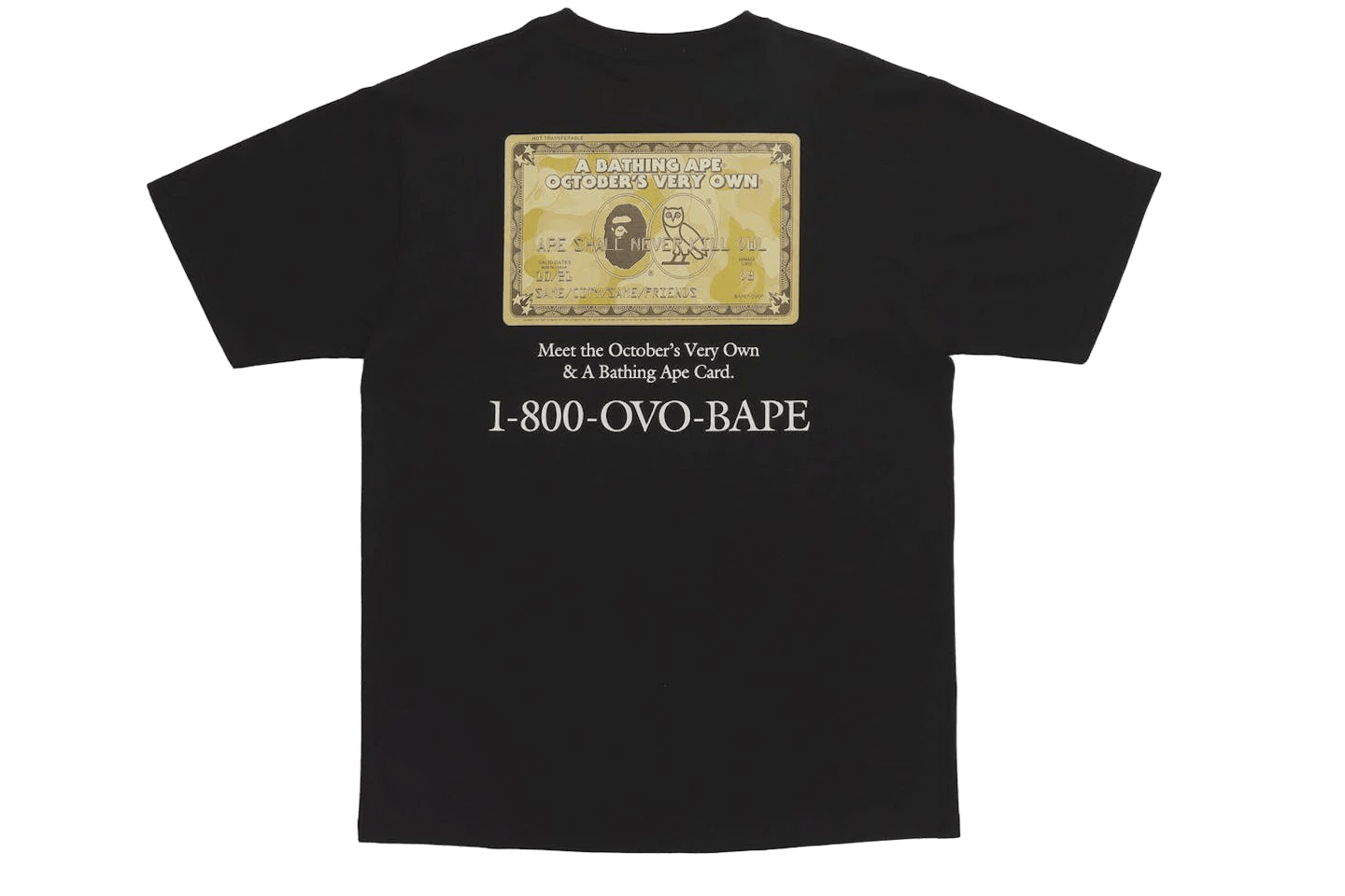 Bape x OVO Card T-Shirt