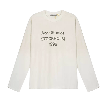 Acne Studios Edden 1996 Logo Long Sleeve T-shirt