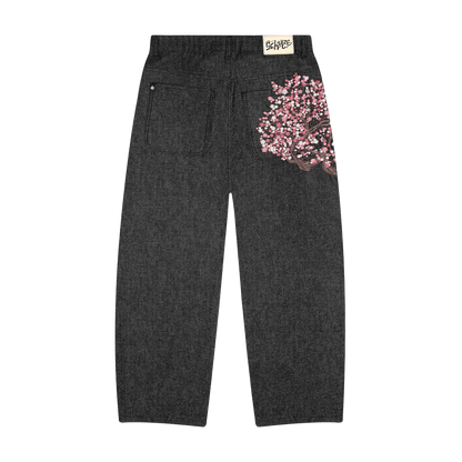 Derschutze's "blossom v2" raw denim jeans