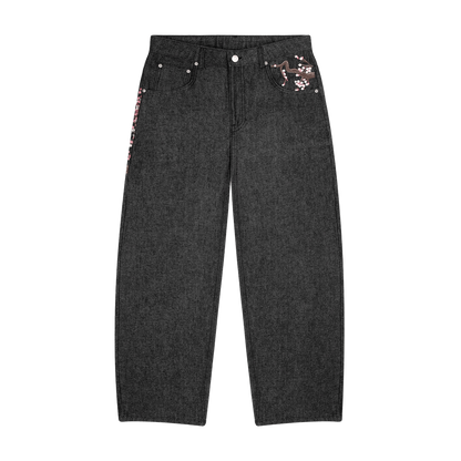 Derschutze's "blossom v2" raw denim jeans