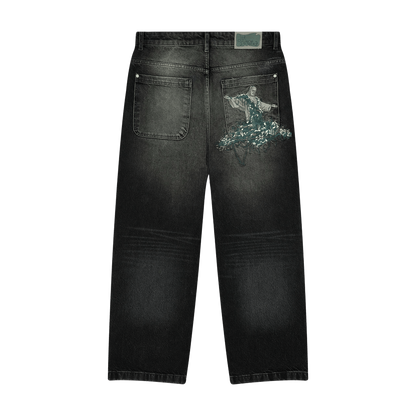 Derschutze "NYC to RIO" black washed denim