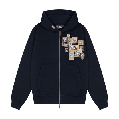 Derschutze "Gallery" Zip Up hoodie
