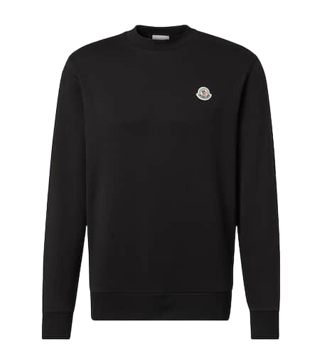 Moncler logo-patch cotton sweatshirt