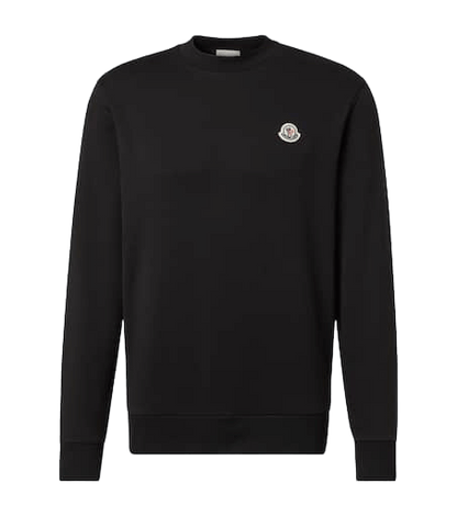 Moncler logo-patch cotton sweatshirt