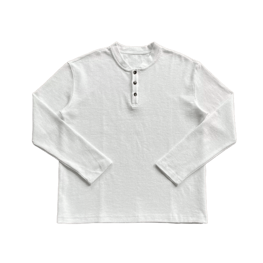 Henley Long Sleeve Causal Shirts