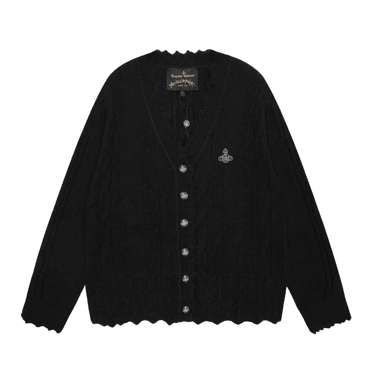 Vivienne Westwood wool knitted V-neck sweater