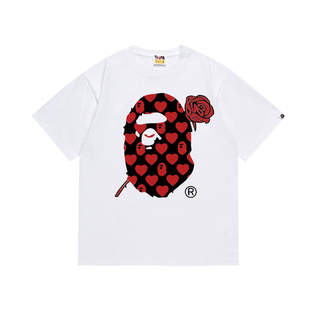 A Bathing Ape Valentine Ape Head Tee