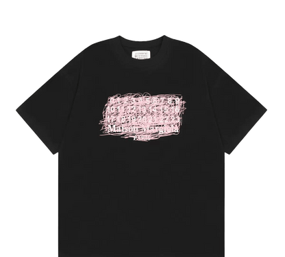 Maison Margiela  jersey features a distinctive scribble-style print
