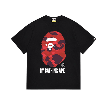 BAPE Color Camo By Bathing Ape Tee in "white/red"