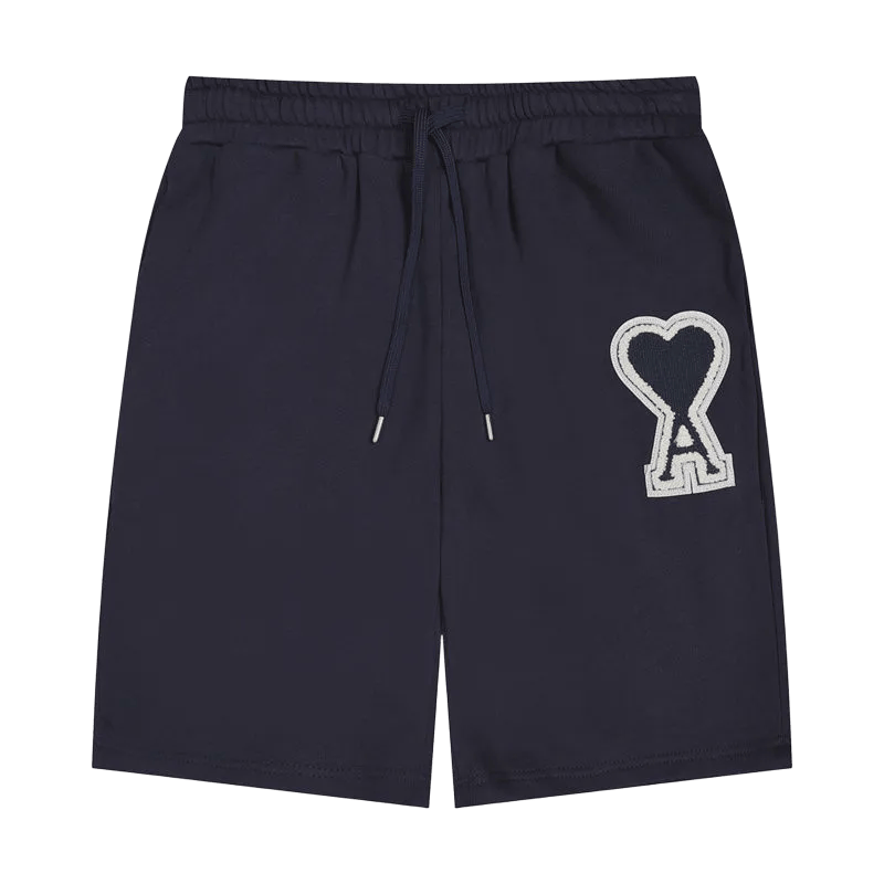 AMI Paris "Ami de Cœur" cotton short