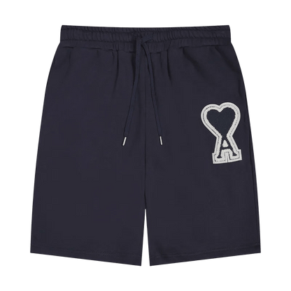 AMI Paris "Ami de Cœur" cotton short