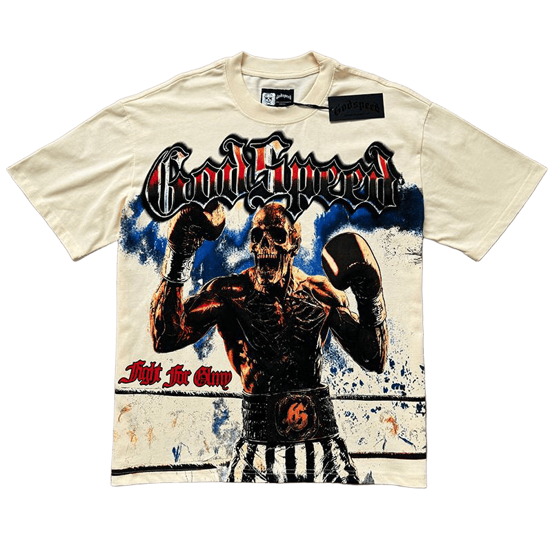Godspeed boxing skeleton tshirt