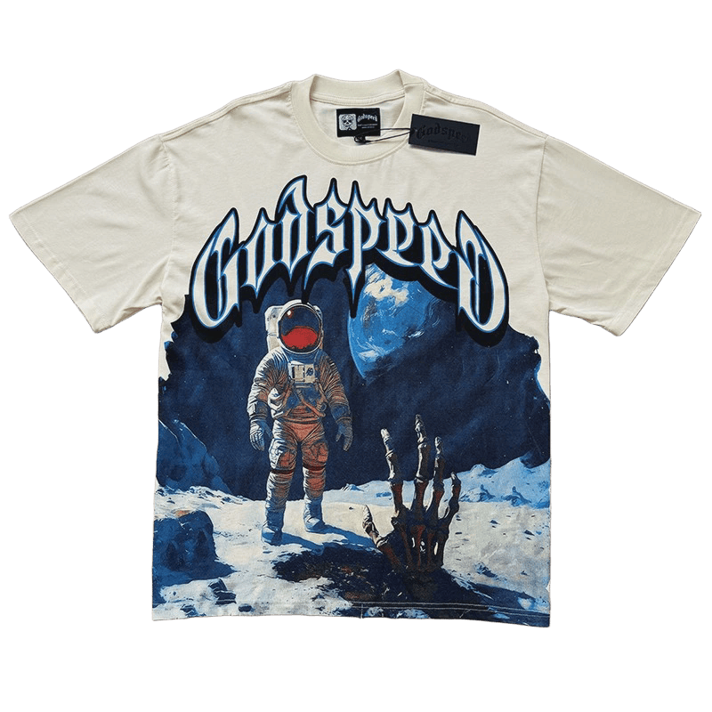 Godspeed Skeleton Palm Astronaut t-shirt