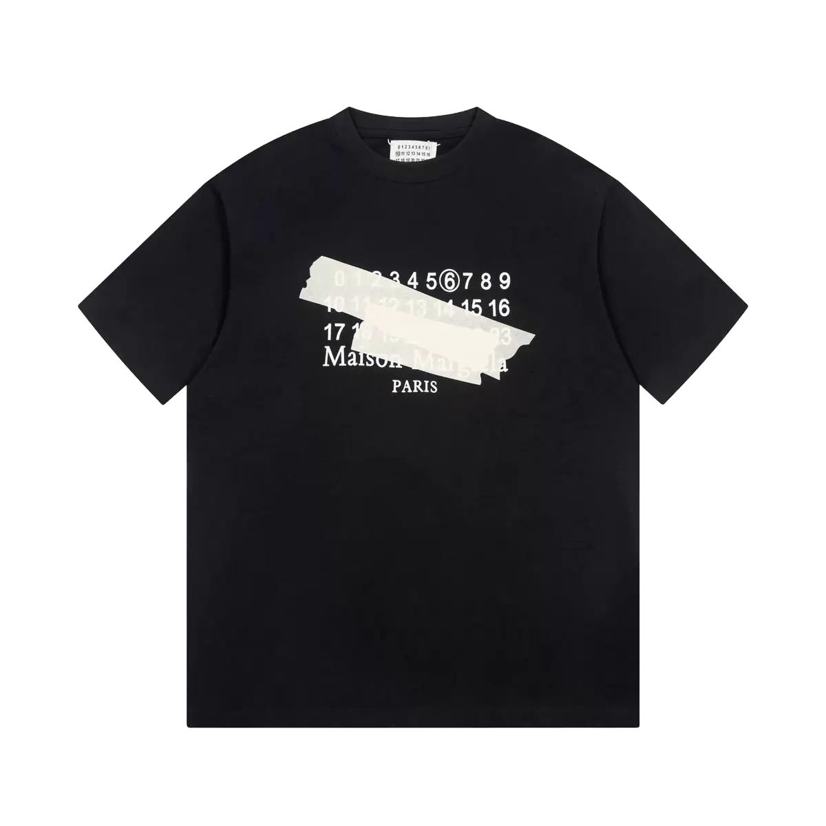 Maison Margiela  featuring a stamp rendition of the brand's signature logo