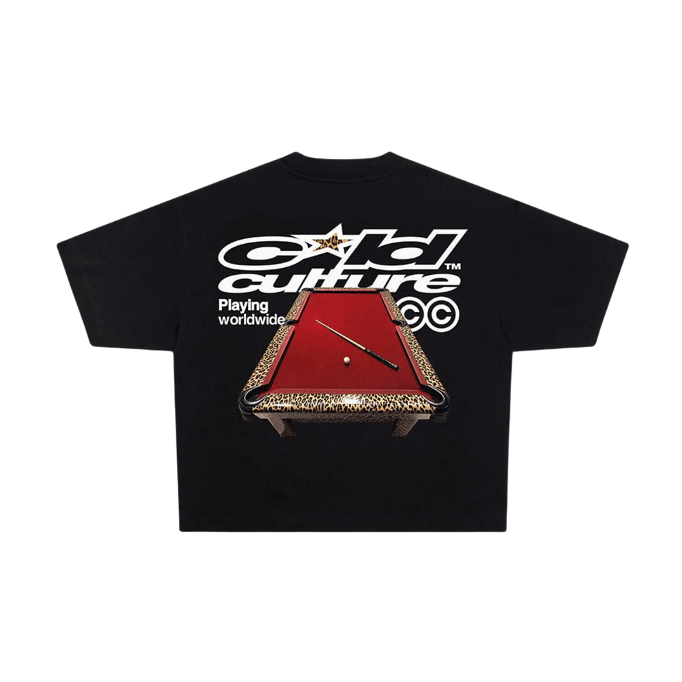 black Cold Culture Playing Worldwide T-shirt