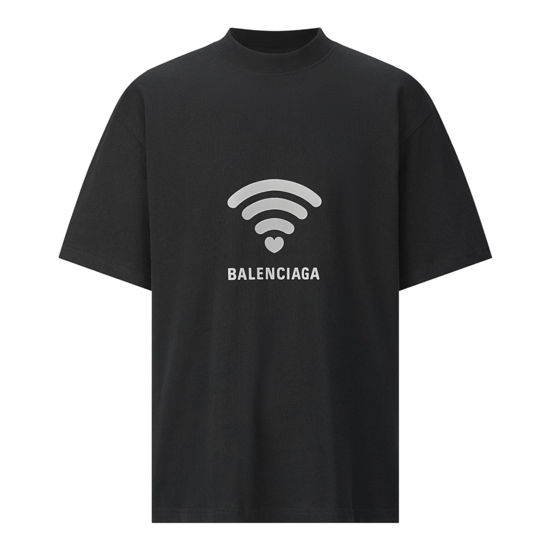 Balenciaga L0_ve T-shirt stylized Wi-Fi symbol