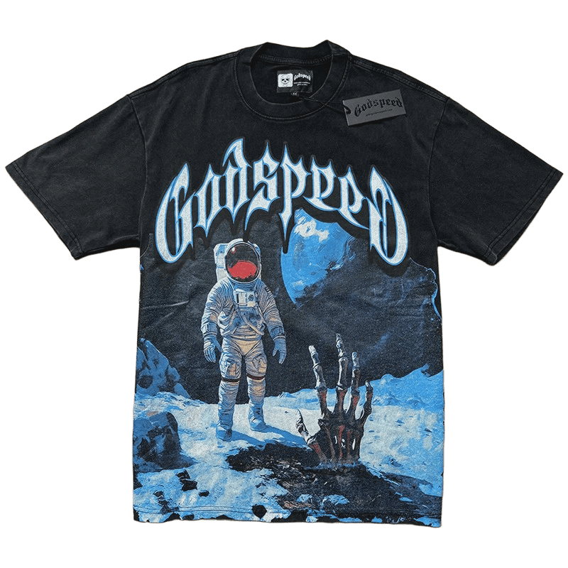 Godspeed Skeleton Palm Astronaut t-shirt