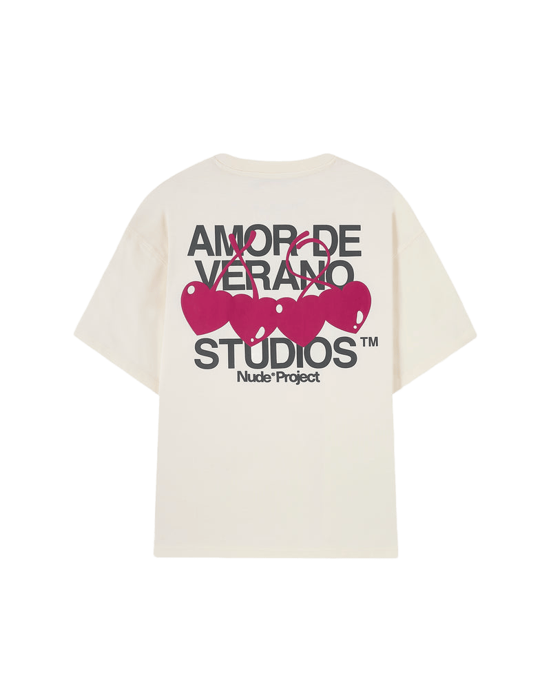 Nude Project Xoxo Tee in marshmallow