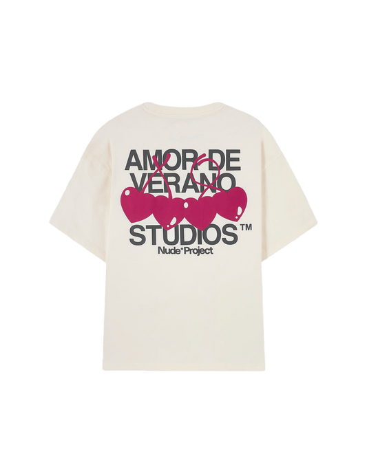 Nude Project Xoxo Tee in marshmallow