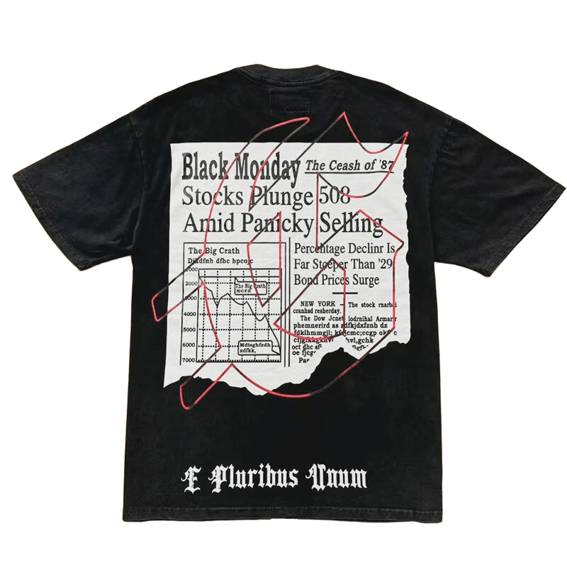 Godspeed Skeleton reading newspapers tee