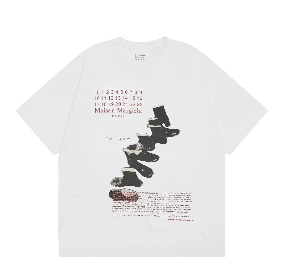 white Maison Margiela with art logo