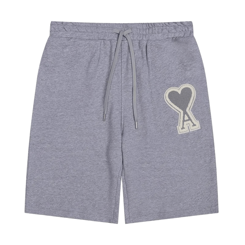 AMI Paris "Ami de Cœur" cotton short
