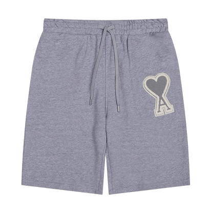 AMI Paris "Ami de Cœur" cotton short
