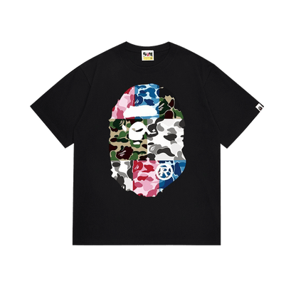 BAPE ABC Camo Crazy Big Ape Head Tee