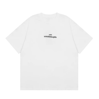 Maison Margiela t-shirt  featuring a logo printed upside down