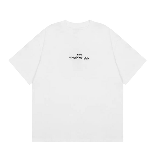 Maison Margiela t-shirt  featuring a logo printed upside down