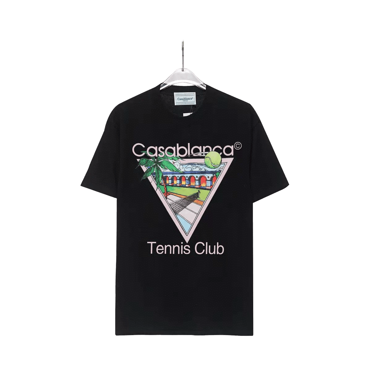 Casablanca Tennis Club Icon T-Shirt in black