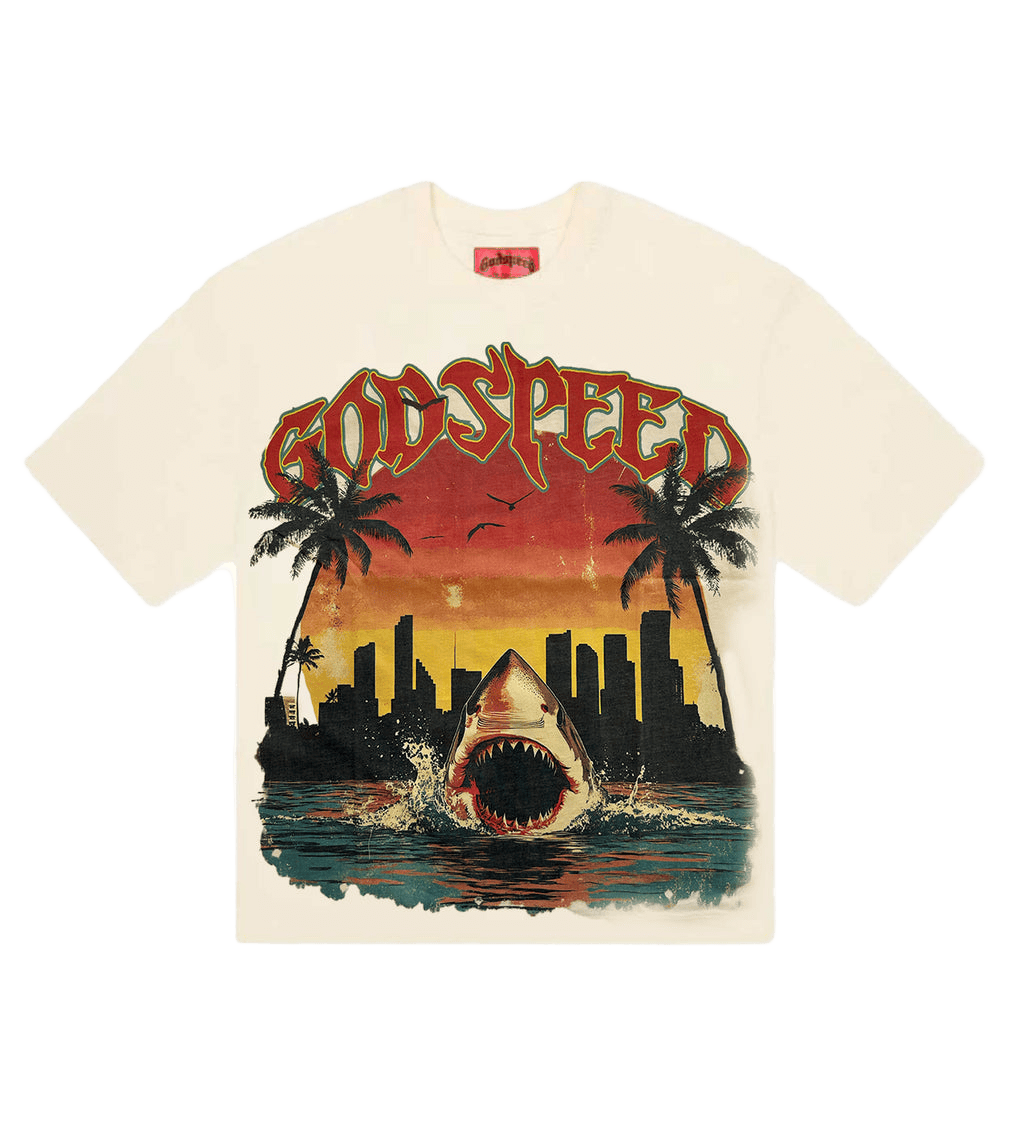Godspeed Miami Shark T-shirt