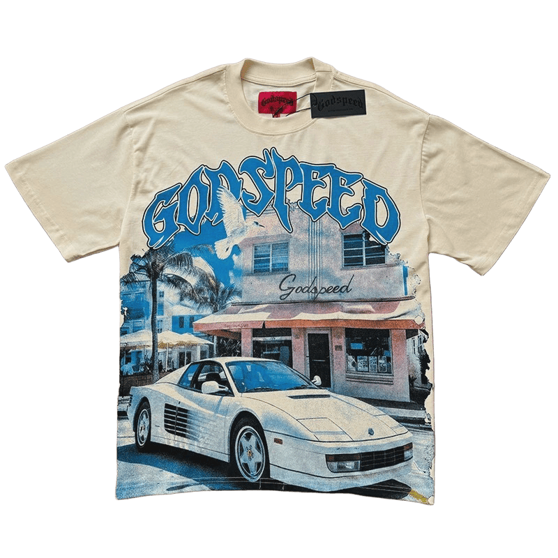 Godspeed Men's Blue Art Basel Rarri T-Shirt