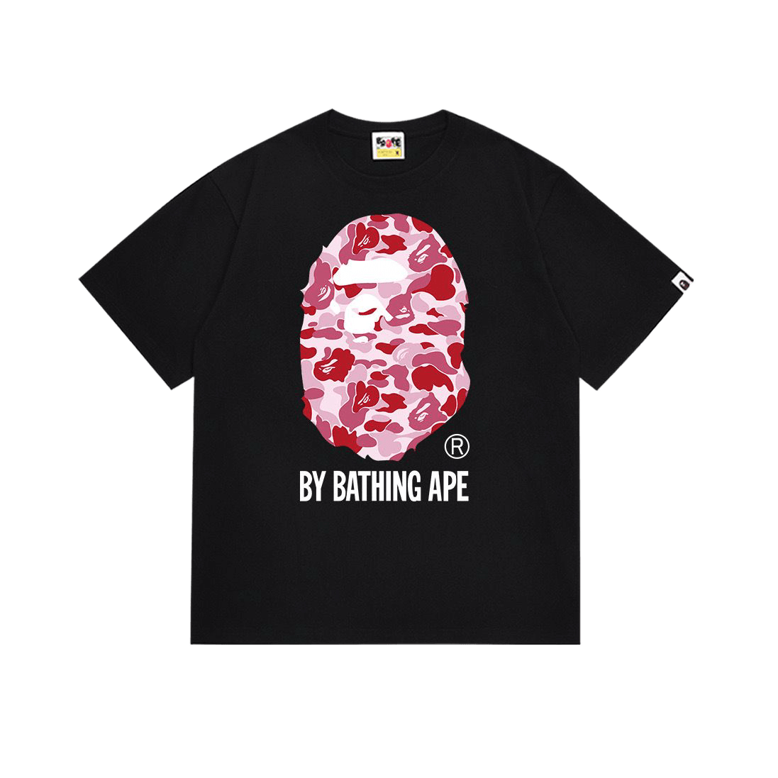 BAPE ABC Camo By Bathing Ape Tee in White/Pink