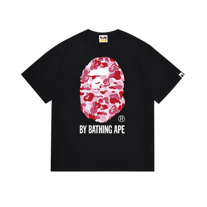 BAPE ABC Camo By Bathing Ape Tee in White/Pink