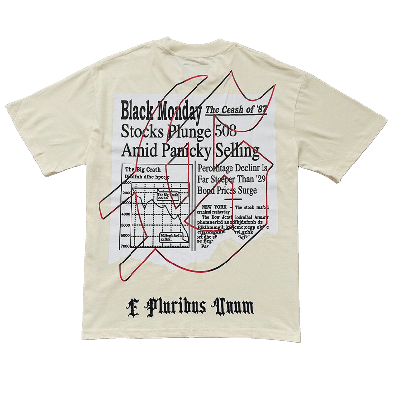 Godspeed Skeleton reading newspapers tee