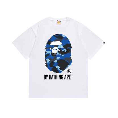 BAPE Color Camo By Bathing Ape Tee in White/Blue