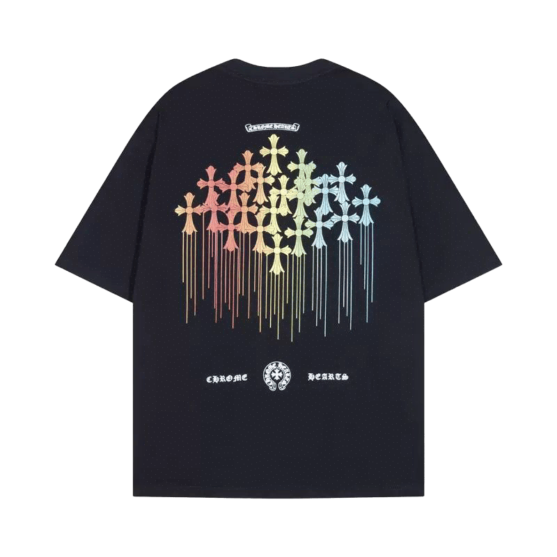 Chrome Hearts Multi Color Cross Cemetery T-Shirt