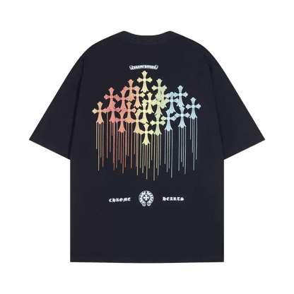 Chrome Hearts Multi Color Cross Cemetery T-Shirt