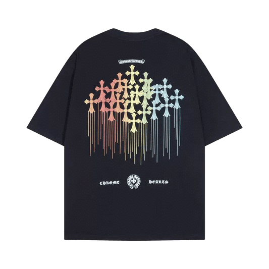 Chrome Hearts Multi Color Cross Cemetery T-Shirt