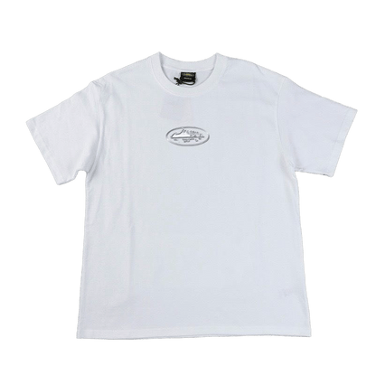 Corteiz T-shirt featuring a metallic graphic print