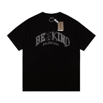Balenciaga "Be Kind" Embroidered Jersey T-Shirt