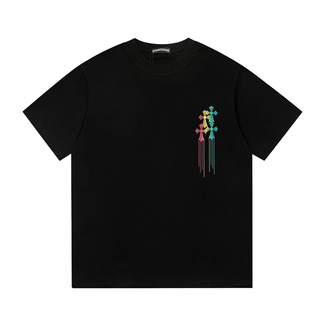 Chrome Hearts Multi Color Cross Cemetery T-Shirt