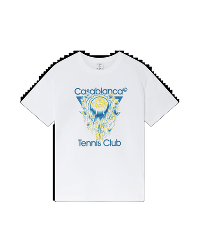 CasablancaTennis Club T-Shirtfeaturing a tennis ball motif