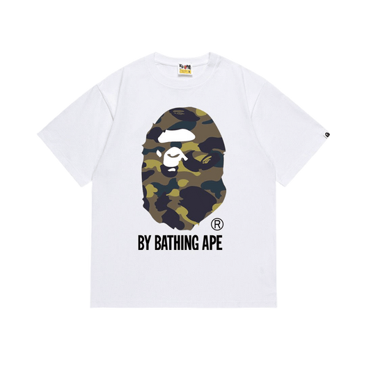 A Bathing Ape 1st Camo By Bathing Ape Tee"White/Green"